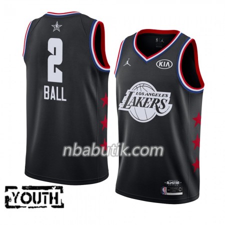 NBA Børn Trøje Los Angeles Lakers Lonzo Ball 2 2019 All-Star Jordan Brand Sort Swingman